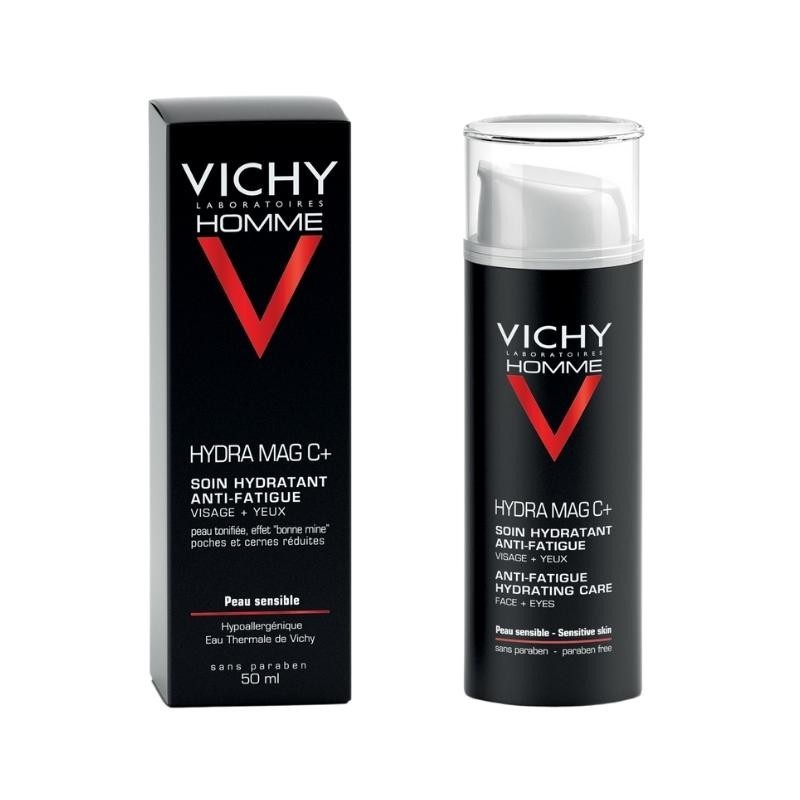 VICHY HOMME HYDRA MAG C+ HIDRATANTE ANTI-FATIGA ROSTRO Y OJOS 50ML