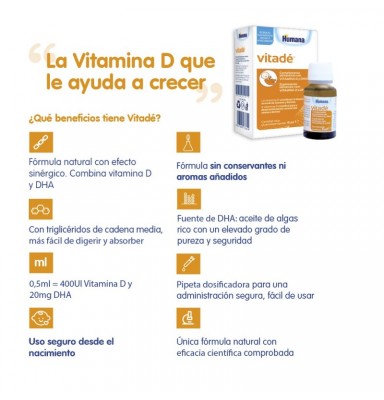 VITADÉ VITAMINA D Y DHA 15ML