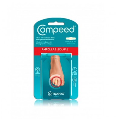 COMPEED AMPOLLAS TOES PIES 8 APÓSITOS