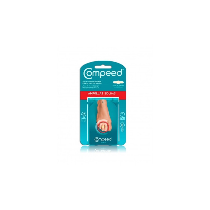 COMPEED AMPOLLAS TOES PIES 8 APÓSITOS