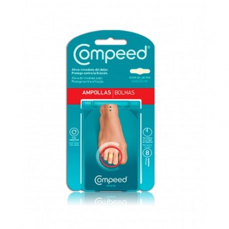  COMPEED AMPOLLAS TOES PIES 8 APÓSITOS 