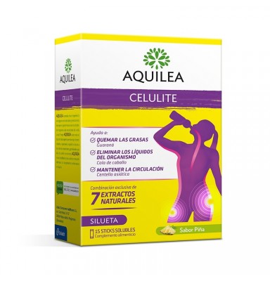 AQUILEA CELULITE 15 STICKS SOLUBLES SABOR PIÑA