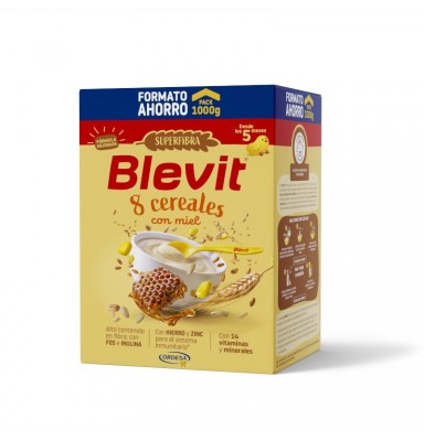 BLEVIT SUPER FIBRA 8 CEREALES Y MIEL 1000G