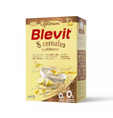 BLEVIT OPTIMUM 8 CEREALES + PLÁTANO 250G