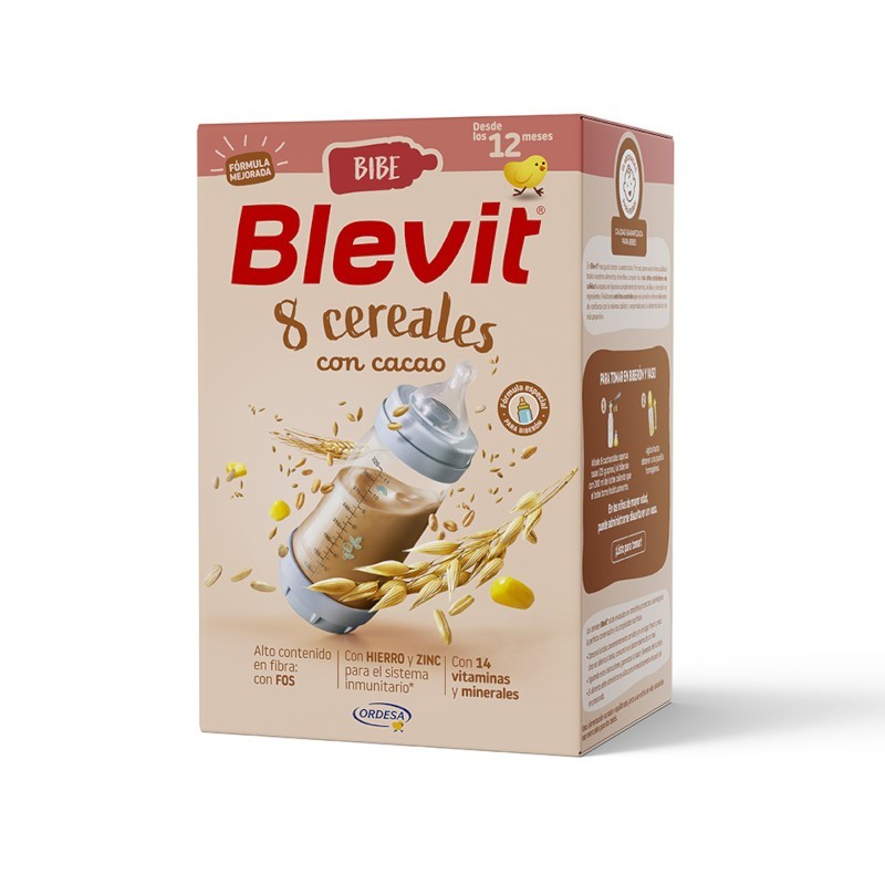 BLEVIT BIBE 8 CEREALES Y CACAO 500G