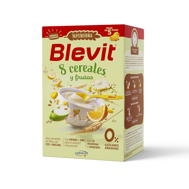 BLEVIT SUPER FIBRA 8 CEREALES Y FRUTAS 500G