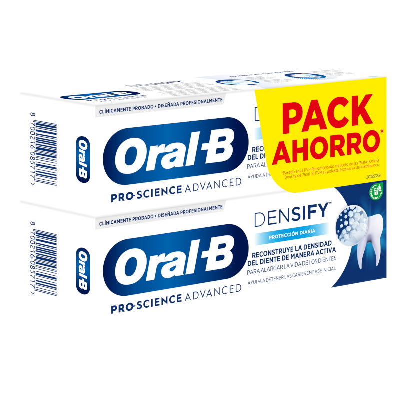 ORAL-B PASTA DENSIFY PROTECCIÓN DIARIA 2X75 ML