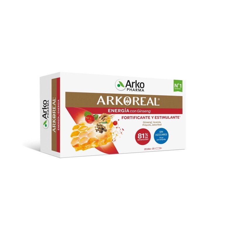 ARKOREAL JALEA REAL ENERGÍA CON GINSENG SIN AZÚCAR 500MG