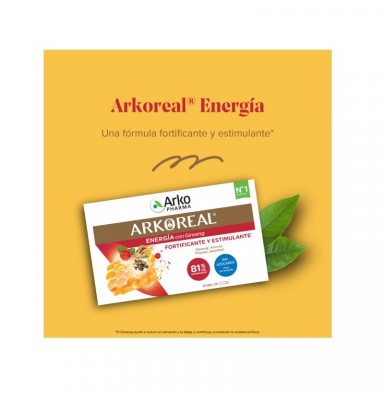 ARKOREAL JALEA REAL ENERGÍA CON GINSENG SIN AZÚCAR 500MG