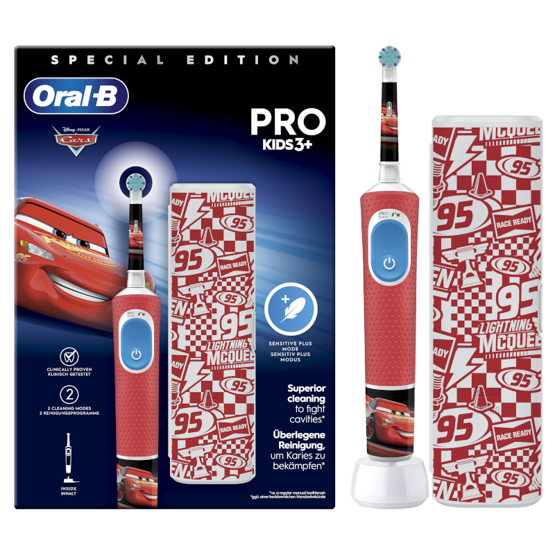 ORAL-B CEPILLO RECARGABLE VITALITY PRO KIDS BOX CARS + ESTUCHE