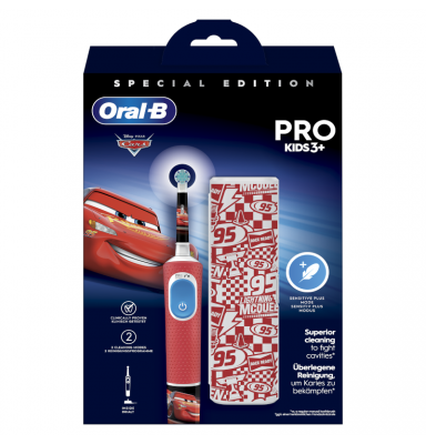 ORAL-B CEPILLO RECARGABLE VITALITY PRO KIDS BOX CARS + ESTUCHE