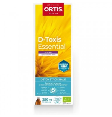 ORTIS D-TOXIS ESSENTIAL FRAMBUESA HIBISCO BIO 250 ML