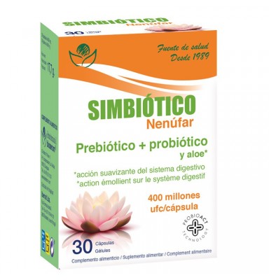 BIOSERUM SIMBIÓTICO NENÚFAR PREBIÓTICO+PROBIÓTICO 30 CÁPSULAS