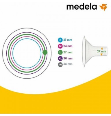 MEDELA EMBUDO PERSONALFIT FLEX TALLA L 27MM 2UDS