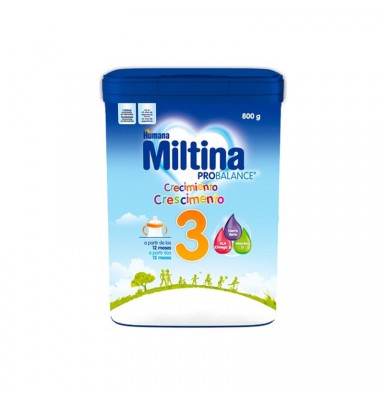 MILTINA 3 PROBALANCE LECHE DE CRECIMIENTO +12 MESES 800GR