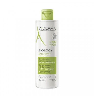 A-DERMA BIOLOGY AGUA MICELAR DERMATOLÓGICA 400ML