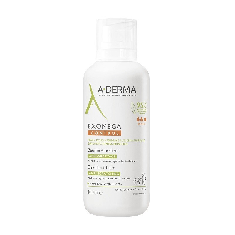 A-DERMA EXOMEGA CONTROL BÁLSAMO EMOLIENTE 400ML