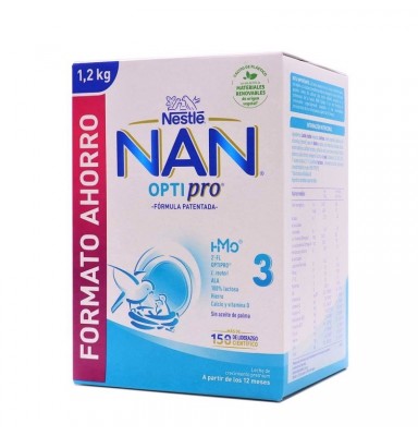 NAN OPTIPRO 3 LECHE DE CRECIMIENTO EN POLVO 1200GR FORMATO AHORRO