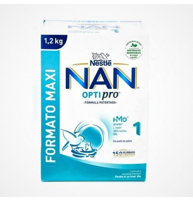 NAN OPTIPRO 1 LECHE DE INICIO PARA LACTANTES 1200GR FORMATO MAXI