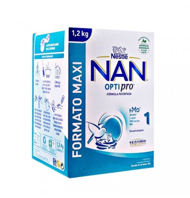 NAN OPTIPRO 1 LECHE DE INICIO PARA LACTANTES 1200GR FORMATO MAXI