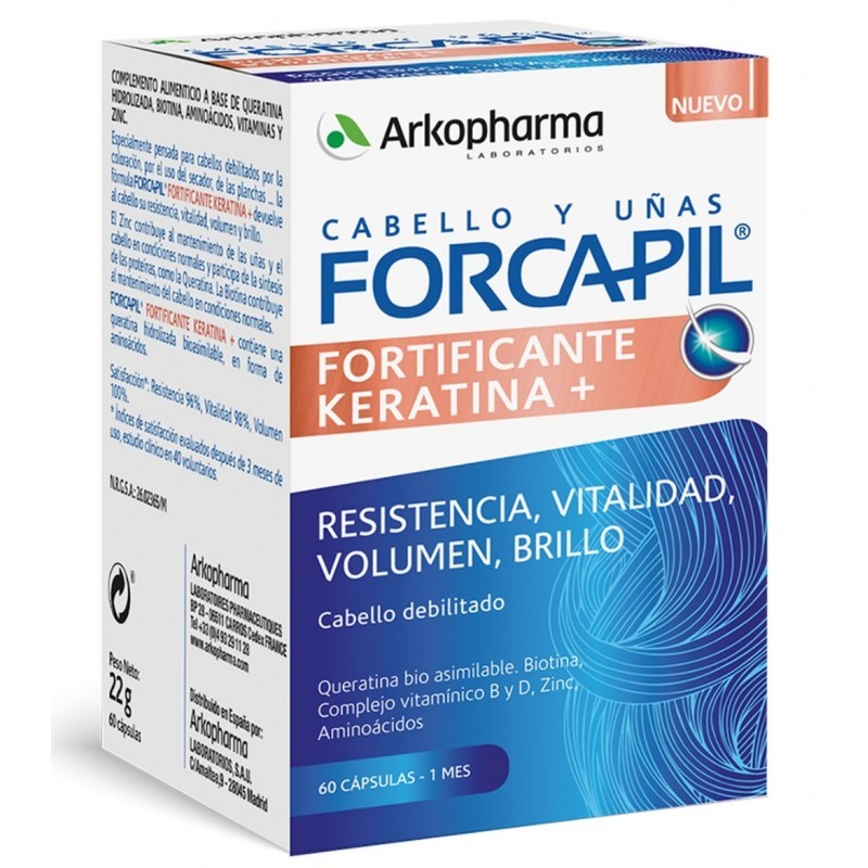 FORCAPIL FORTIFICANTE KERATINA+ 60 CÁPSULAS ARKOPHARMA