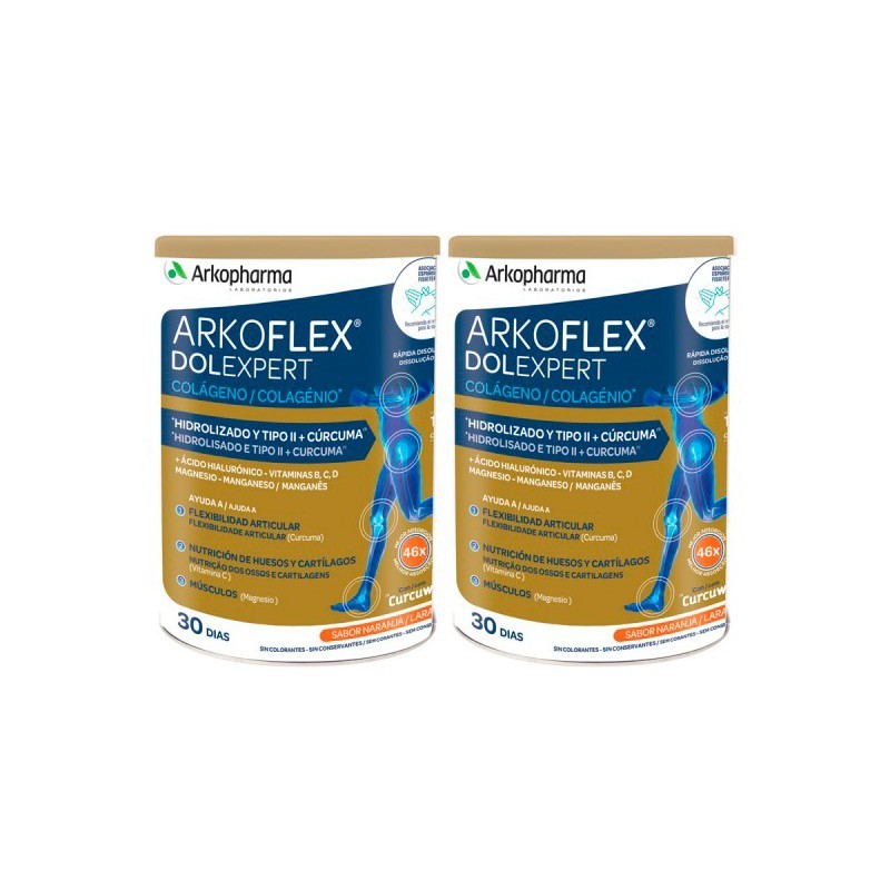 ARKOFLEX COLÁGENO DOLEXPERT SABOR NARANJA DUPLO 2X390G