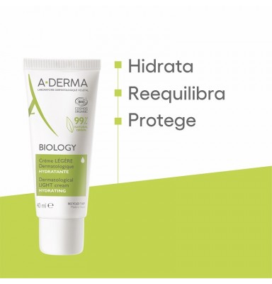 A-DERMA BIOLOGY CREMA LIGERA DERMATOLÓGICA HIDRATANTE BIO 40ML