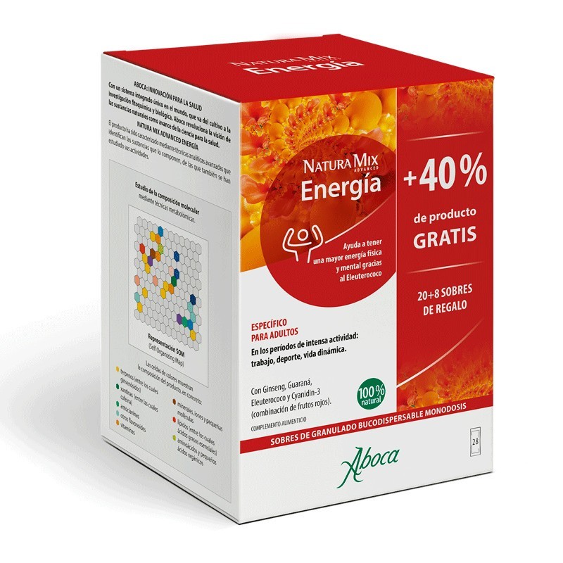 ABOCA NATURA MIX ADVANCED ENERGÍA 28 SOBRES