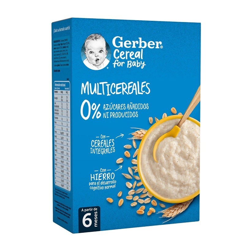 GERBER PAPILLAS MULTICEREALES 0% +6 MESES 270G