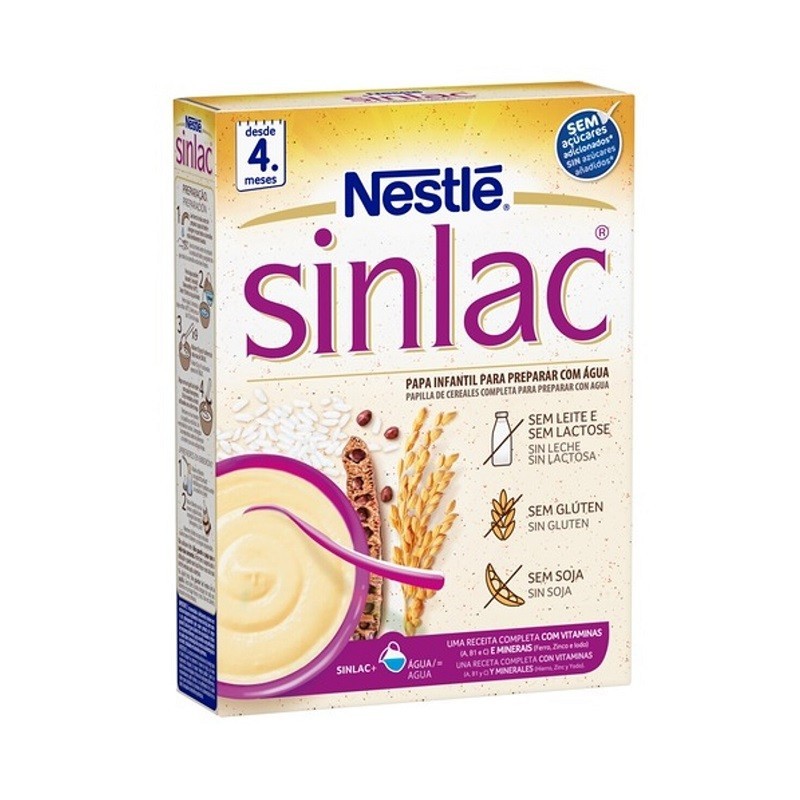 NESTLÉ SINLAC PAPILLA DE CEREALES +4 MESES 250G