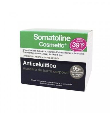 SOMATOLINE ANTICELULÍTICO MÁSCARA DE BARRO CORPORAL 500G