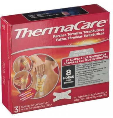 THERMACARE PARCHES DE CALOR PARA EL DOLOR ADAPTABLES 3UDS