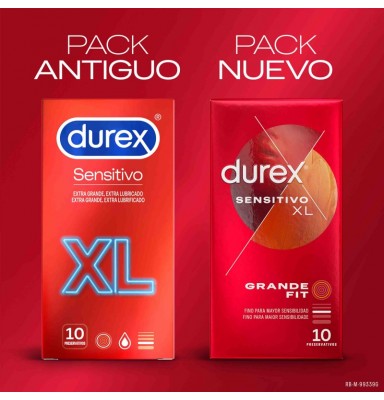 DUREX PRESERVATIVO SENSITIVO SUAVE XL 10 UNIDADES