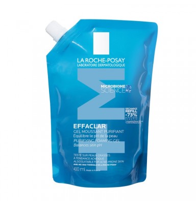 EFFACLAR GEL PURIFICANTE +M ECORECARGA 400ML - LA ROCHE POSAY