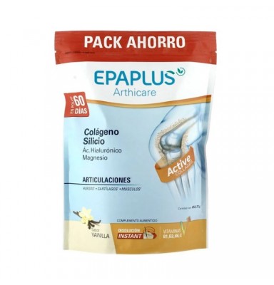 EPAPLUS ARTHICARE COLÁGENO + SILICIO + HIALURÓNICO + MAGNESIO POLVO VAINILLA 668GR (60DÍAS)