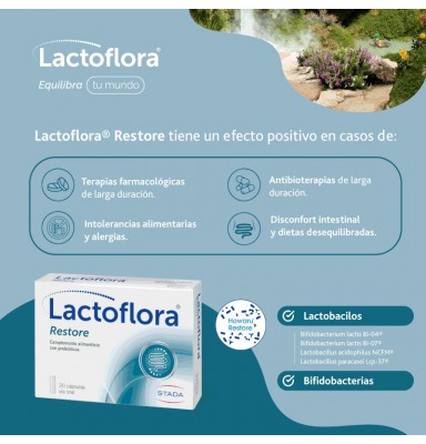 LACTOFLORA RESTORE ADULTOS 20 CÁPSULAS