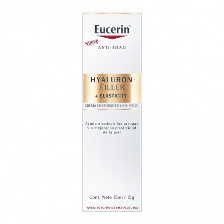  EUCERIN HYALURON FILLER +ELASTICITY CONTORNO DE OJOS FPS 20 (15ML) 