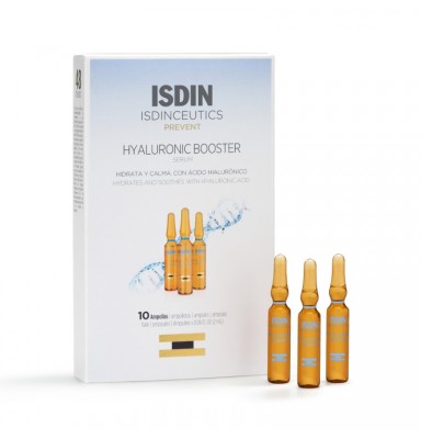 ISDINCEUTICS HYALURONIC BOOSTER SÉRUM HIDRATANTE Y CALMANTE 10 AMPOLLAS