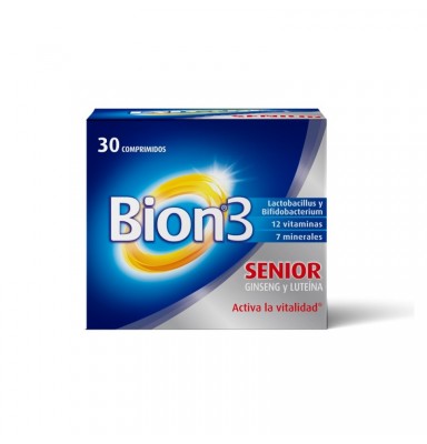 BION 3 SENIOR VITAMINAS, GINSENG Y LUTEÍNA 30 COMPRIMIDOS