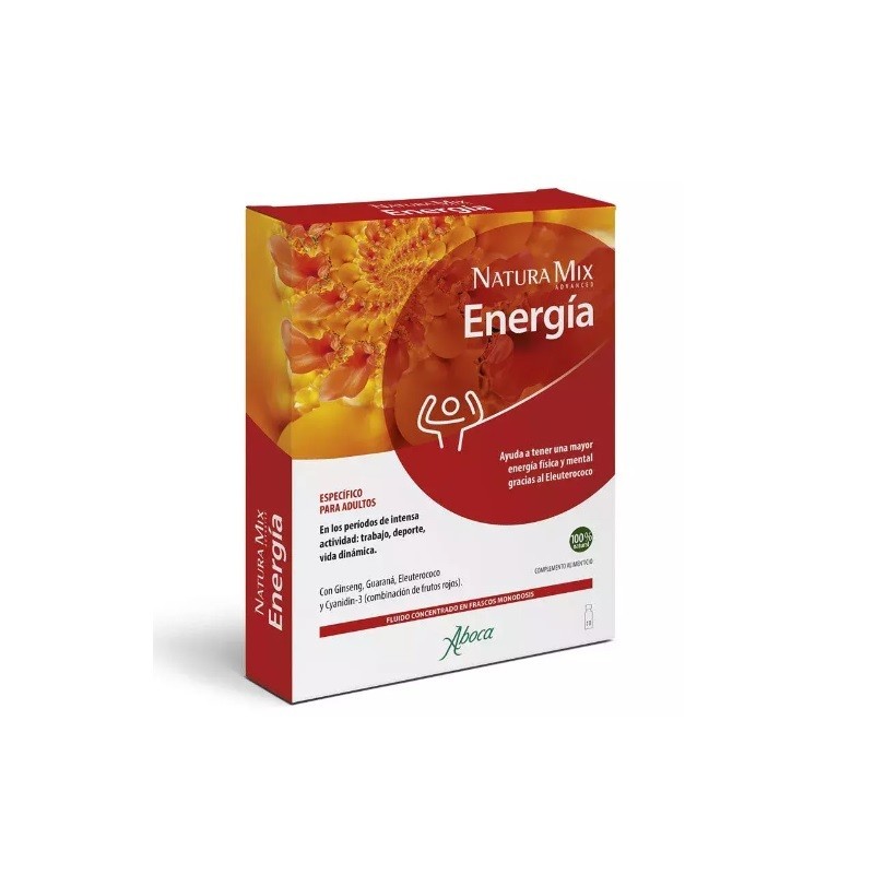 ABOCA NATURA MIX ADVANCED ENERGÍA FLUIDO CONCENTRADO 10 FRASCOS