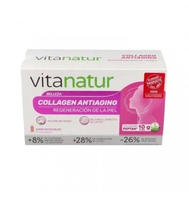 VITANATUR COLLAGEN ANTIAGING 10 VIALES SABOR FRUTOS ROJOS