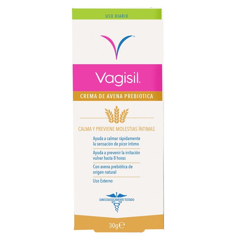 VAGISIL CREMA DIARIA 2 EN 1 CON AVENA PROBIÓTICA 30GR