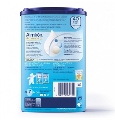 ALMIRÓN ADVANCE 2 CON PRONUTRA LECHE DE CONTINUACIÓN 800GR NUEVA FÓRMULA