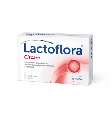 LACTOFLORA CISCARE PROTECTOR CON ARÁNDANOS MOLESTIAS URINARIAS 30 CÁPSULAS