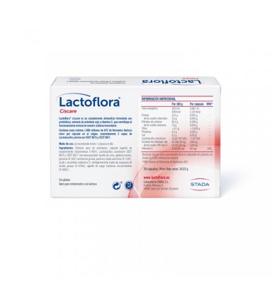 LACTOFLORA CISCARE PROTECTOR CON ARÁNDANOS MOLESTIAS URINARIAS 30 CÁPSULAS