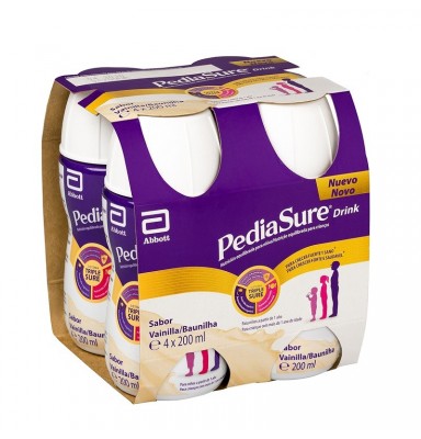 PEDIASURE DRINK VAINILLA 4X200ML