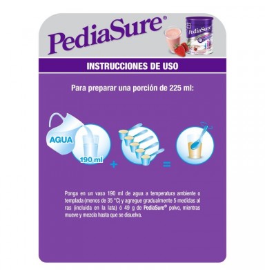 PEDIASURE POLVO FRESA 850GR