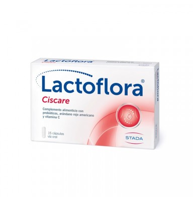 LACTOFLORA CISCARE PROTECTOR CON ARÁNDANOS MOLESTIAS URINARIAS 15 CÁPSULAS