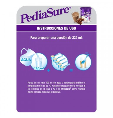 PEDIASURE POLVO CHOCOLATE 850GR