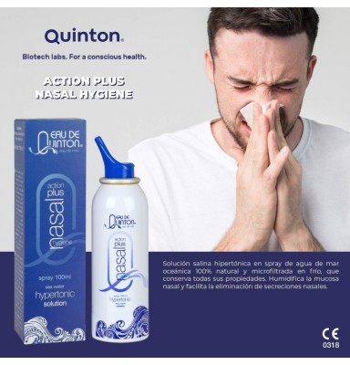 QUINTON HIGIENE NASAL HIPERTONI ACCIÓN PLUS 100 ML